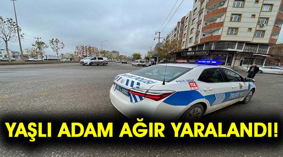 Otomobilin çarptığı yaşlı adam ağır yaralandı
