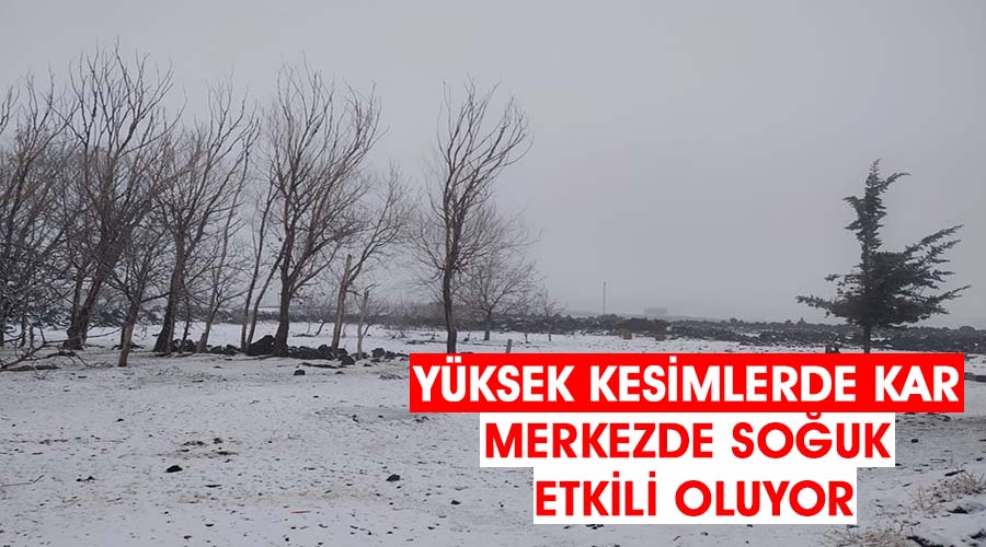 Yüksek kesimlerde kar, merkezde soğuklar etkili oluyor
