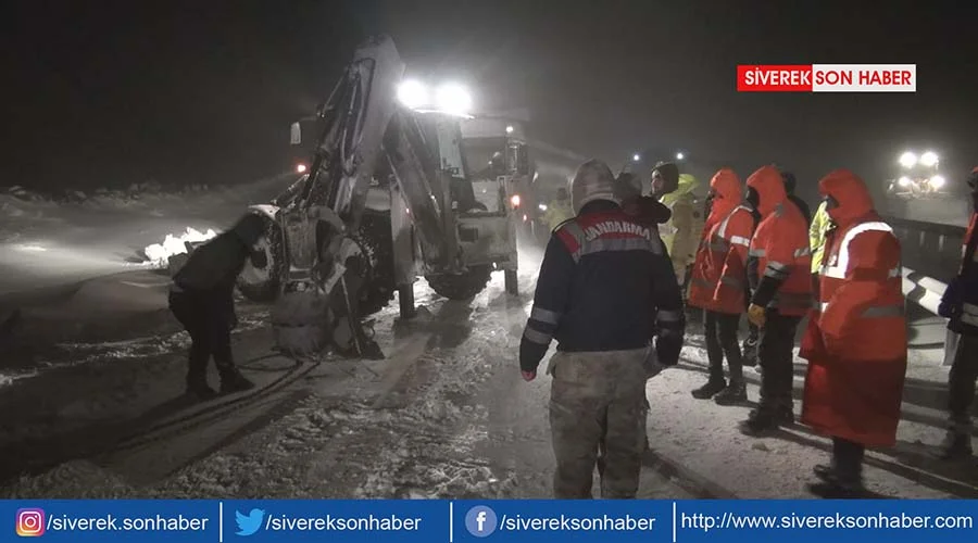 Yolda mahsur kalan 862 kişi kurtarıldı