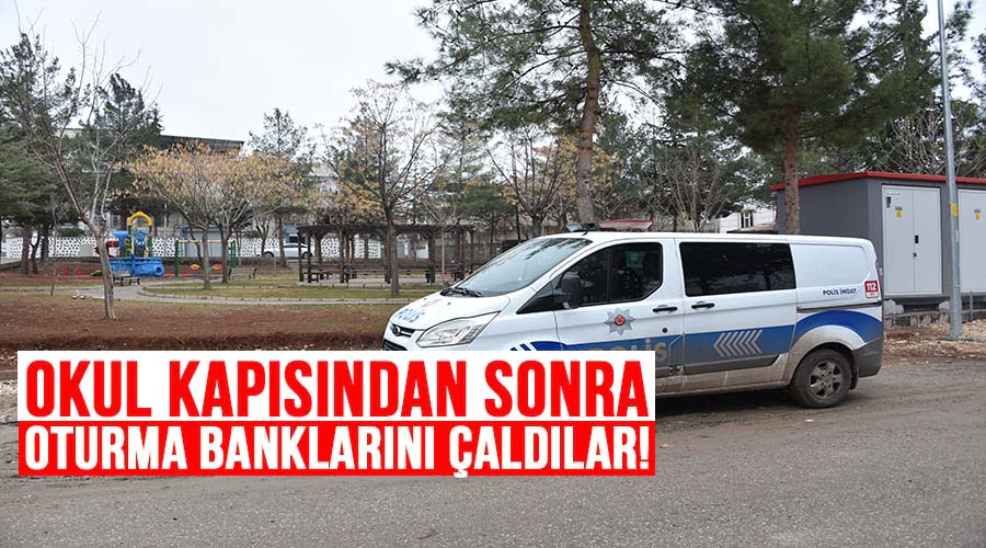 Parklardaki oturma banklarının demirleri çalındı!