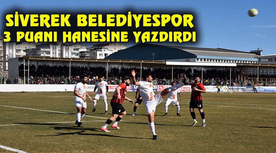 Siverek Belediyespor 3 puanı hanesine yazdırdı