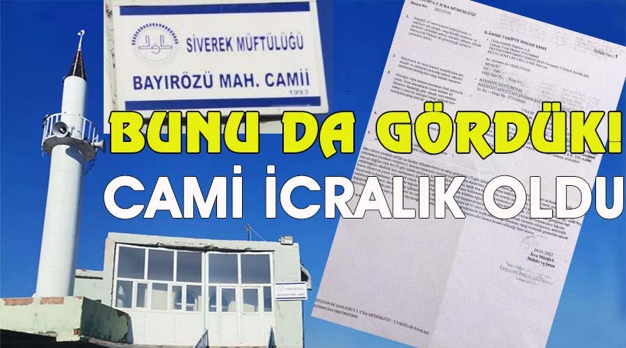 Cami elektrik borcundan icralık oldu iddiası