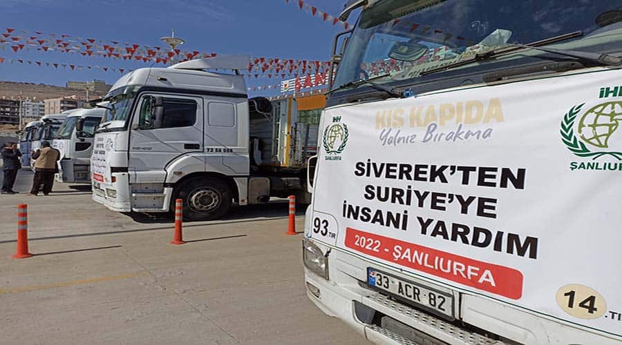 Siverek’ten Suriye’ye insani yardım