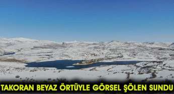 Takoran Vadisi beyaz örtüyle görsel şölen sundu