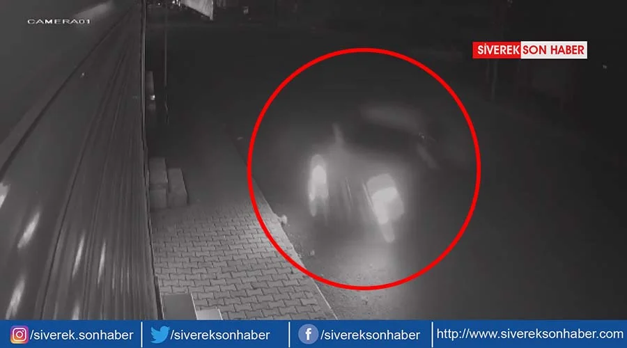 Kontrolden çıkan otomobil kaldırımdaki yayaya çarptı!