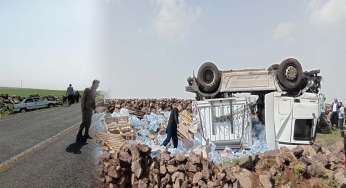 Otomobil ile su yüklü tır çarpıştı: 2 yaralı