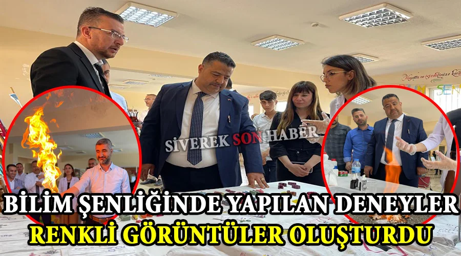 Bilim şenliğindeki deneyler renkli görüntü oluşturdu