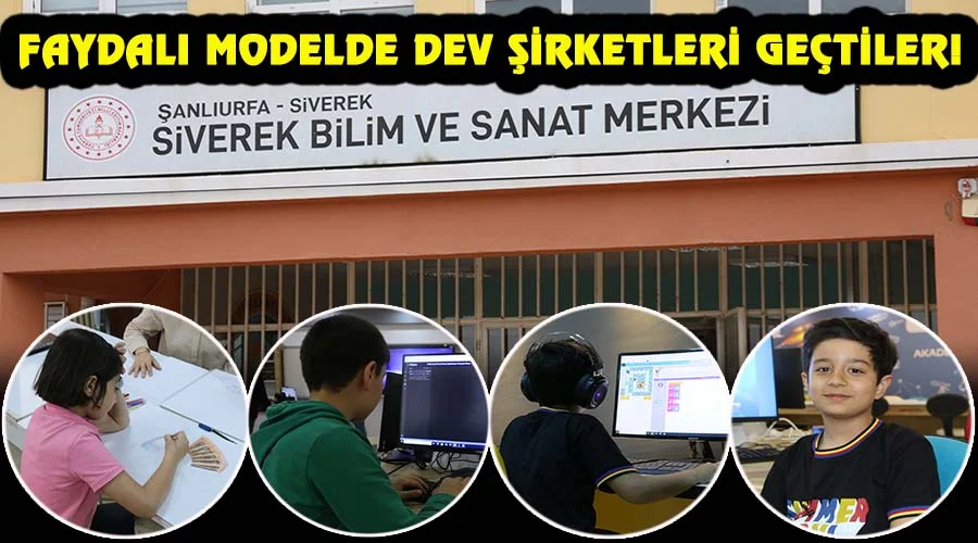 Siverek BİLSEM projelerle ‘faydalı model’de ilk sıraya yerleşti