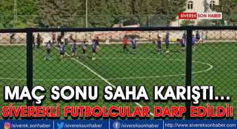 Siverekli futbolculara çirkin saldı