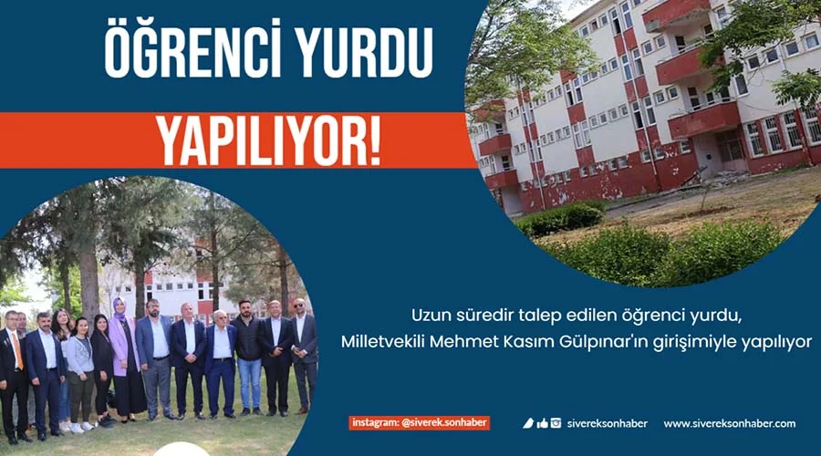 Siverek’te üniversite öğrencileri için yurt yapılıyor