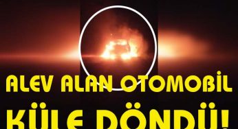 Seyir halindeki otomobil alev aldı