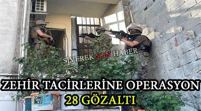 Şanlıurfa’da zehir tacirlerine operasyon: 28 gözaltı