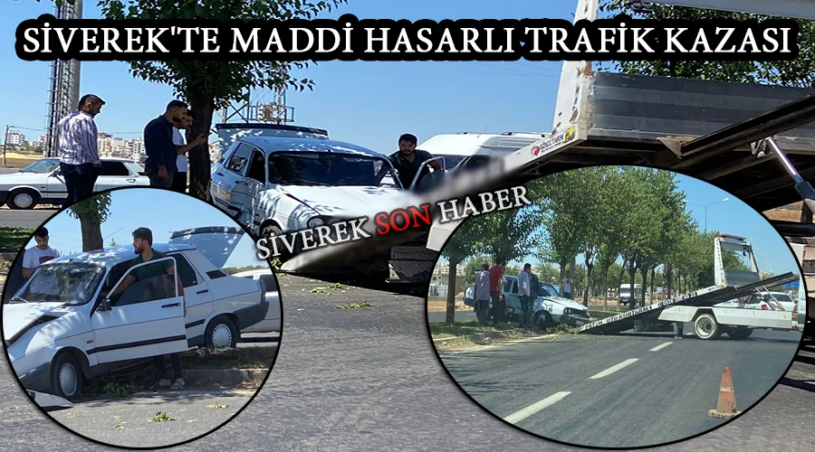 Siverek’te maddi hasarlı trafik kazası
