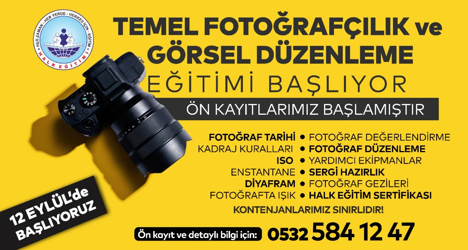 Siverek’te ücretsiz fotoğrafçılık kursu açılıyor