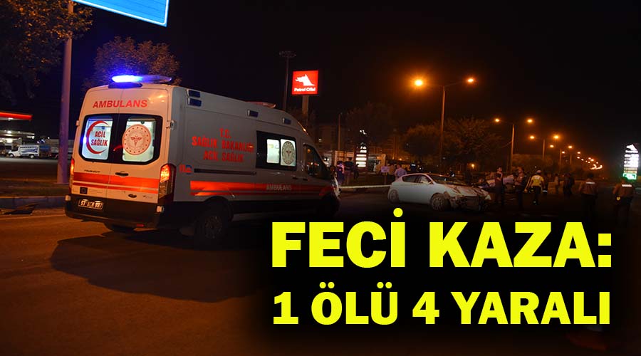 Otomobillerin çarpıştığı kazada bir kişi hayatını kaybetti!