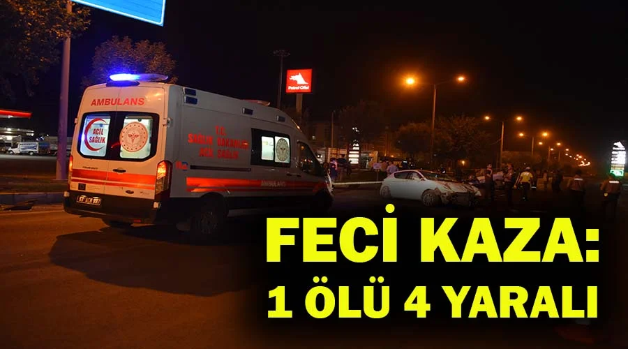 Otomobillerin çarpıştığı kazada bir kişi hayatını kaybetti!