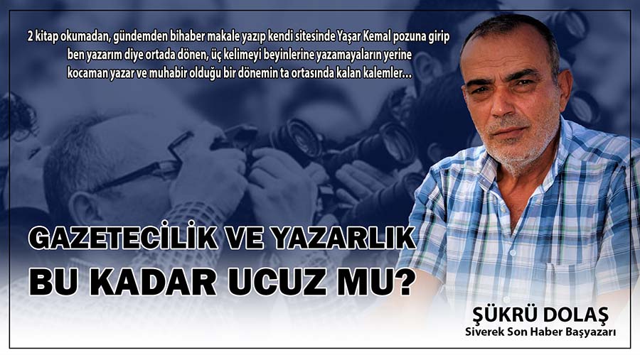 Gazetecilik ve yazarlık hiç bu kadar ucuz olmadı!