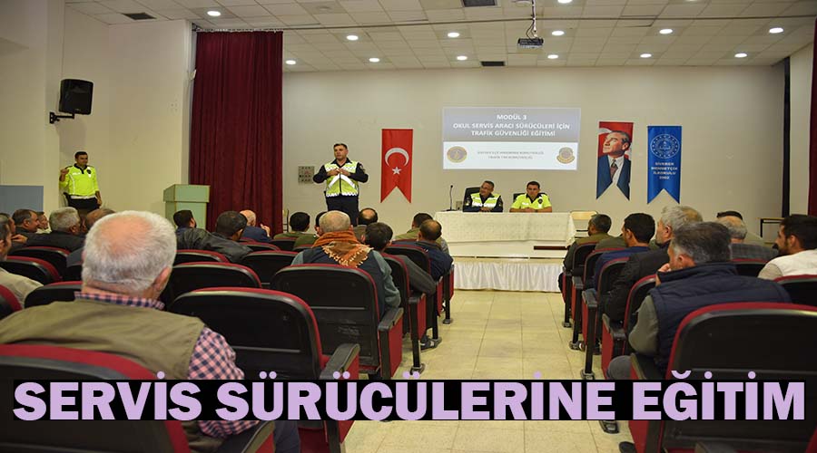 Servis sürücülerine güvenli sürüş eğitim verildi