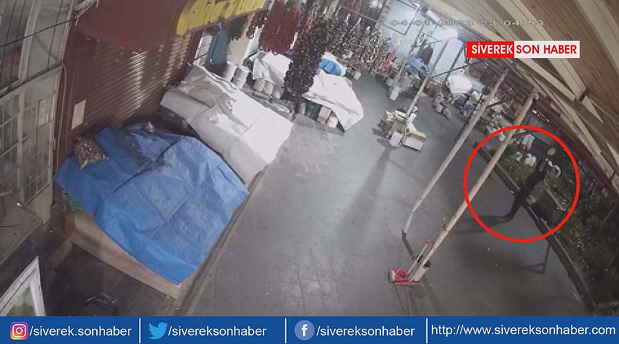 Hırsızların bu seferki hedefi şire pazarı oldu