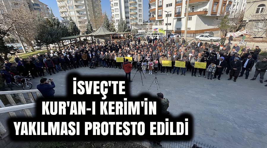 İsveç’te Kur’an-ı Kerim’in yakılması protesto edildi