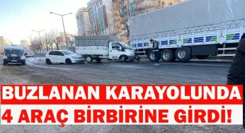 4 aracın karıştığı kazada 1 kişi yaralandı