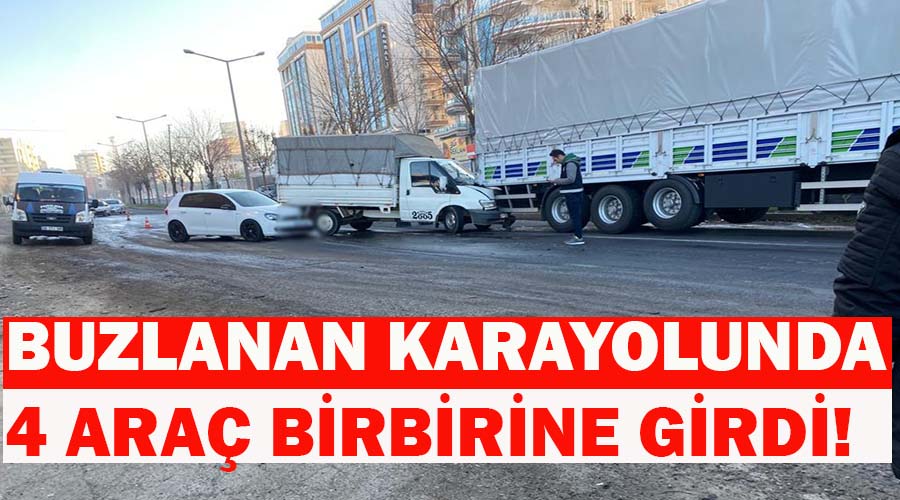 4 aracın karıştığı kazada 1 kişi yaralandı