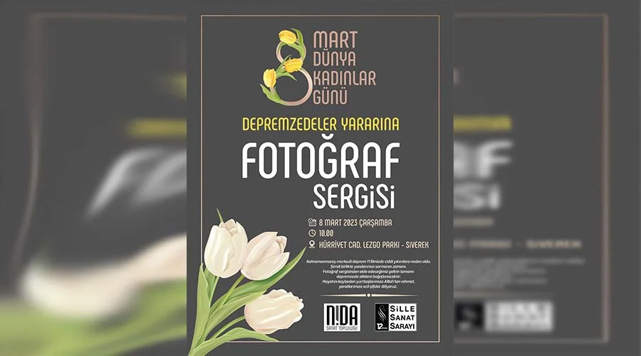 Depremzedeler yararına fotoğraf sergisi düzenlenecek