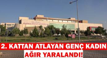 İkinci kattan atlayan genç kadın ağır yaralandı!