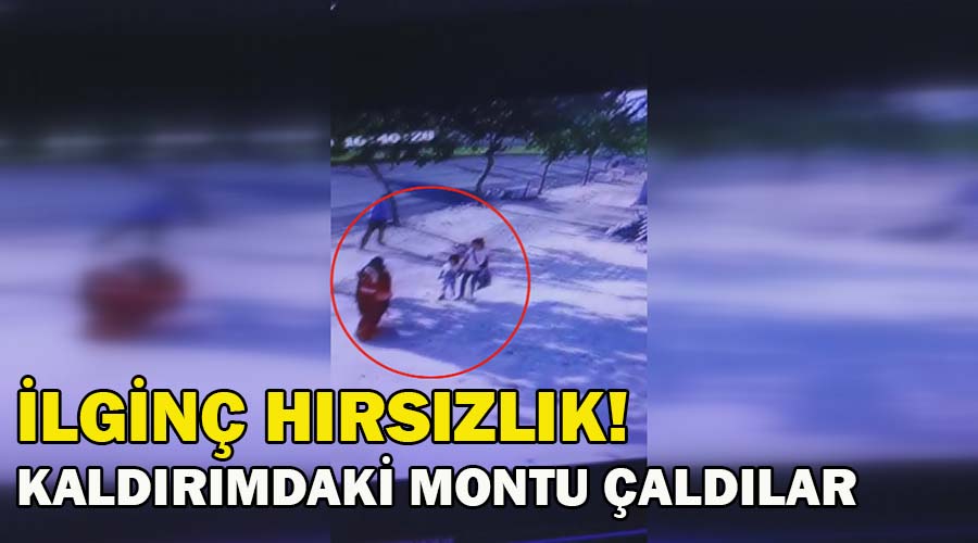 Hırsızlık anları güvenlik kamerasına yansıdı