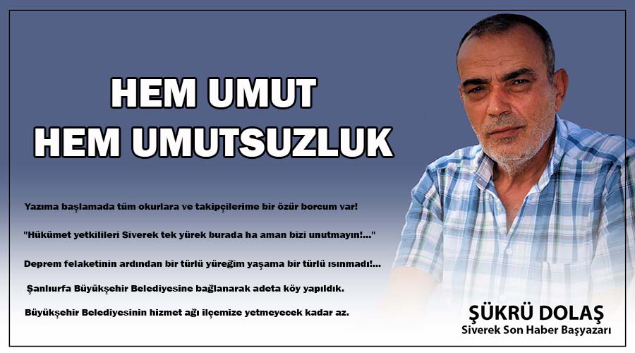 Hem umut hem umutsuzluk