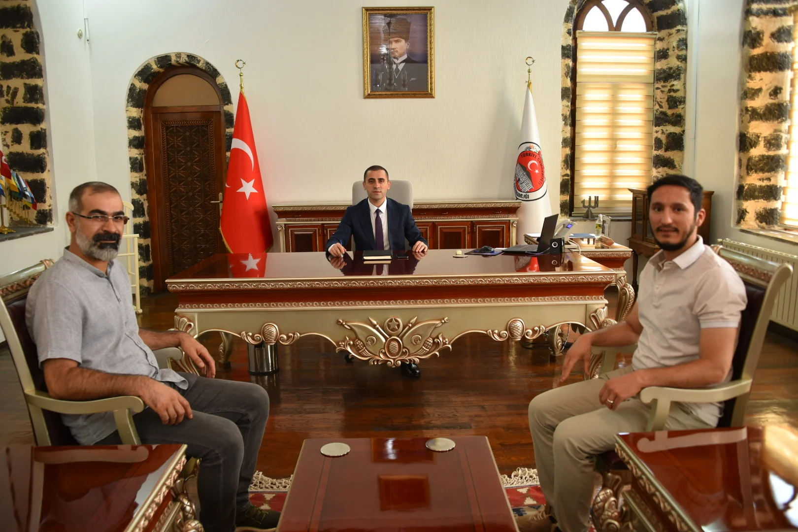 Gazetecilerden Kaymakam Aydemir’e ziyaret