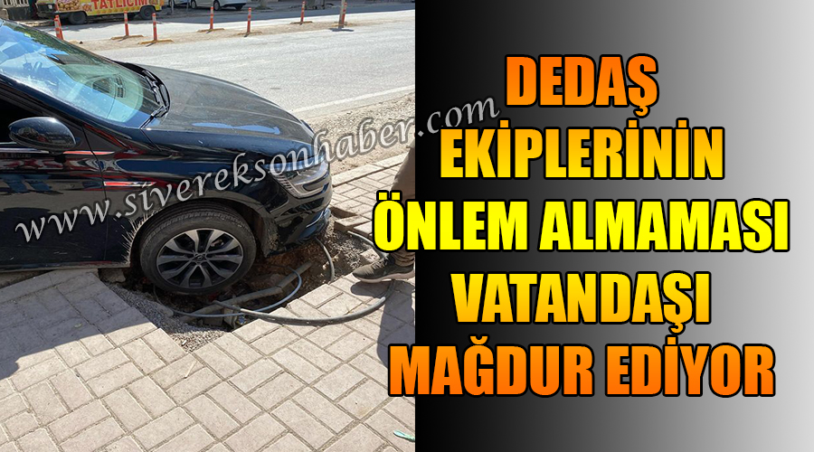 DEDAŞ ekiplerinin önlem almaması vatandaşı mağdur ediyor