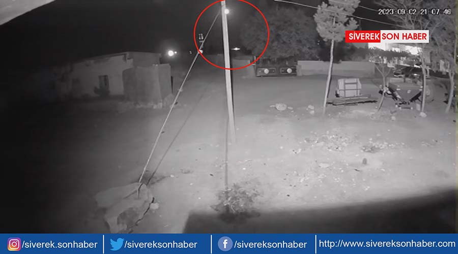 Siverek semalarında parlayan ışık merak uyandırdı