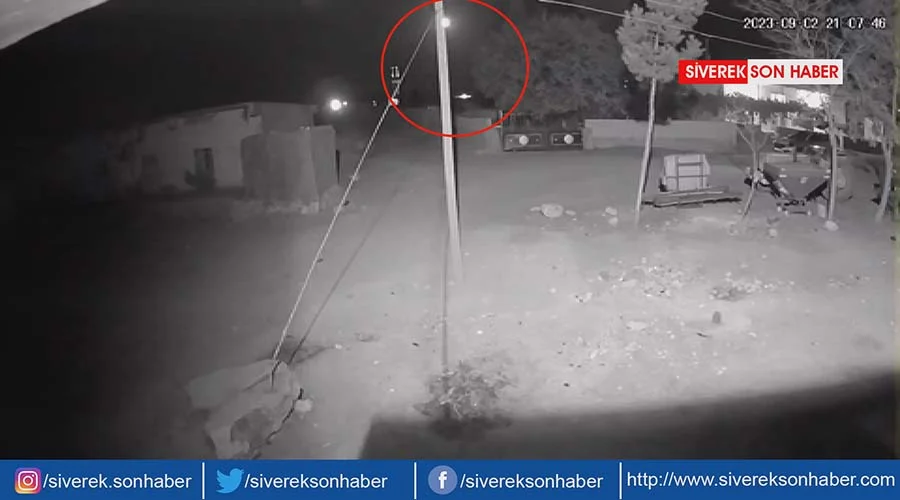 Siverek semalarında parlayan ışık merak uyandırdı