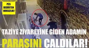 Motosiklet heybesindeki paranın çalınması kameraya yansıdı