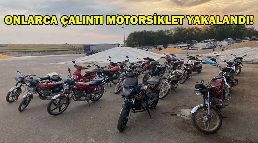 Onlarca çalıntı motosiklet ele geçirildi