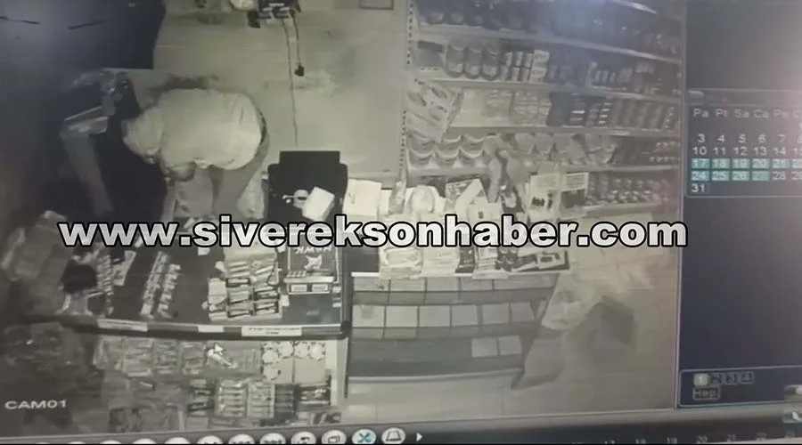 Marketteki hırsızlık anları kameralara yansıdı!