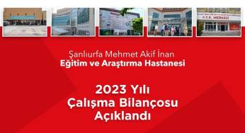 Şanlıurfa’daki hastanenin 1 yıllık çalışma bilançosu açıklandı