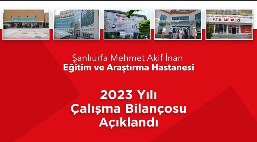 Şanlıurfa’daki hastanenin 1 yıllık çalışma bilançosu açıklandı