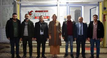 Başkan Çakmak’tan Siverek Son Haber ofisine ziyaret