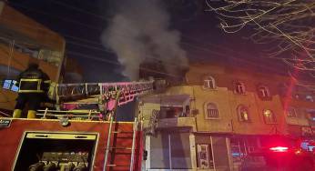 Evdekiler yangından canını zor kurtardı