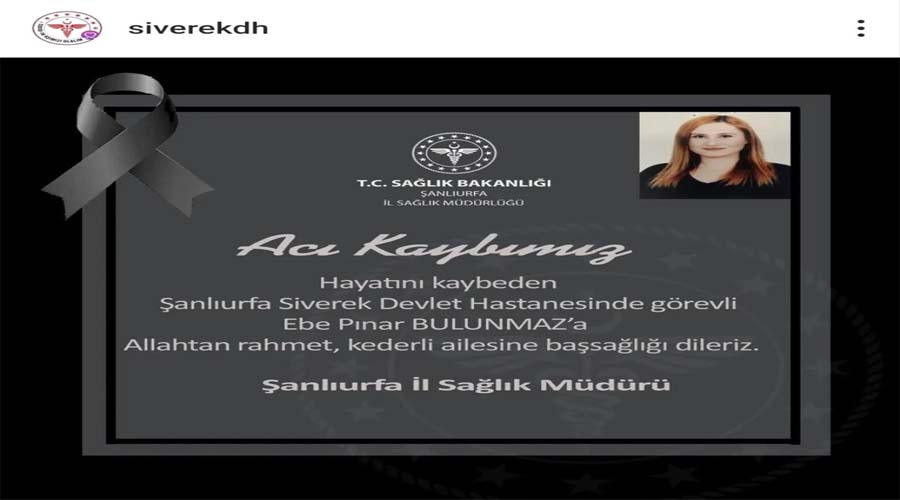 Siverek Devlet Hastanesi’nin acı günü