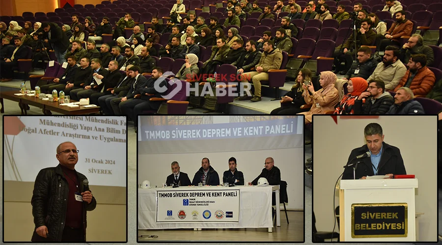 Siverek’te ‘deprem ve kent’ paneli düzenlendi