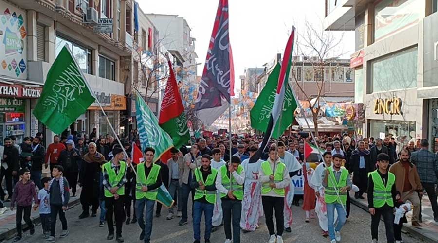 Siverek’te Büyük Filistin Yürüyüşü düzenlendi