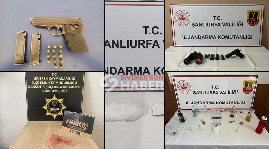 Siverek’te 5 günlük operasyonlarda bakın neler yakalandı!