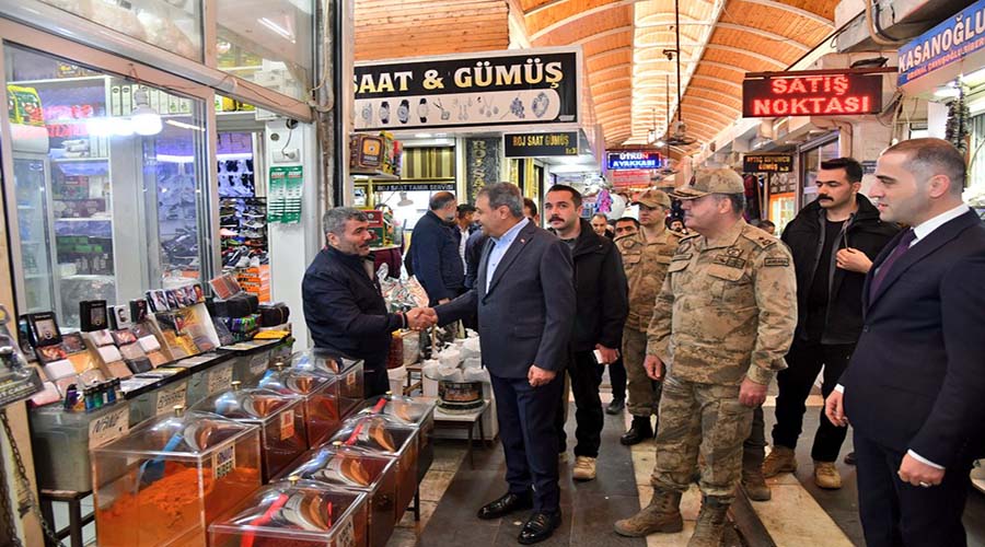 Vali Şıldak Siverek’te esnaf ziyaretinde bulundu