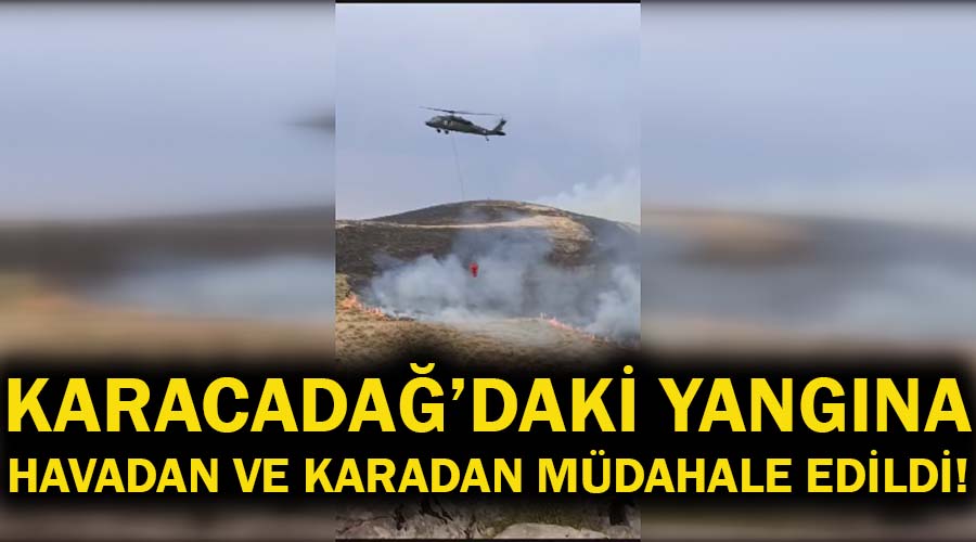 Karacadağ’da başlayan yangın kontrol altına alındı!