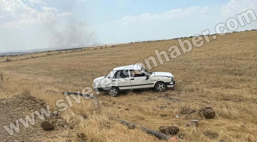 Şarampole devrilen otomobildeki 3 kişi yaralandı