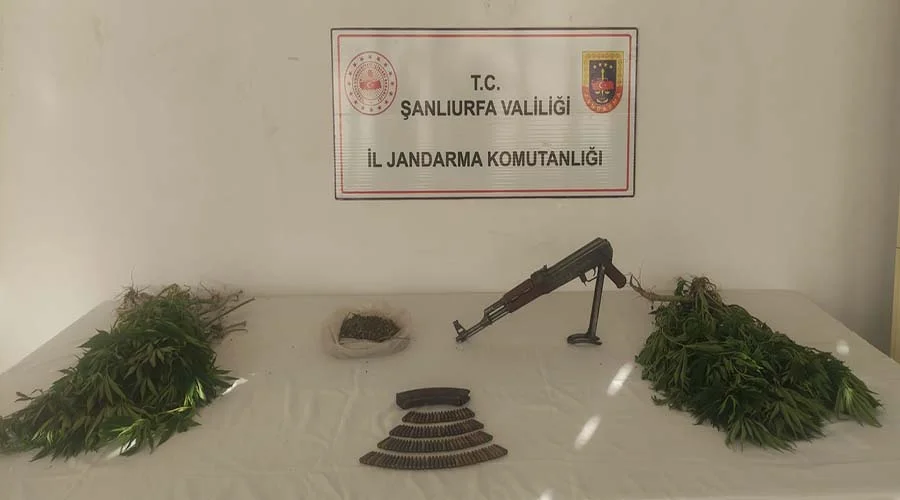 Evinde kenevir ve silah yakalanan şüpheli gözaltına alındı!
