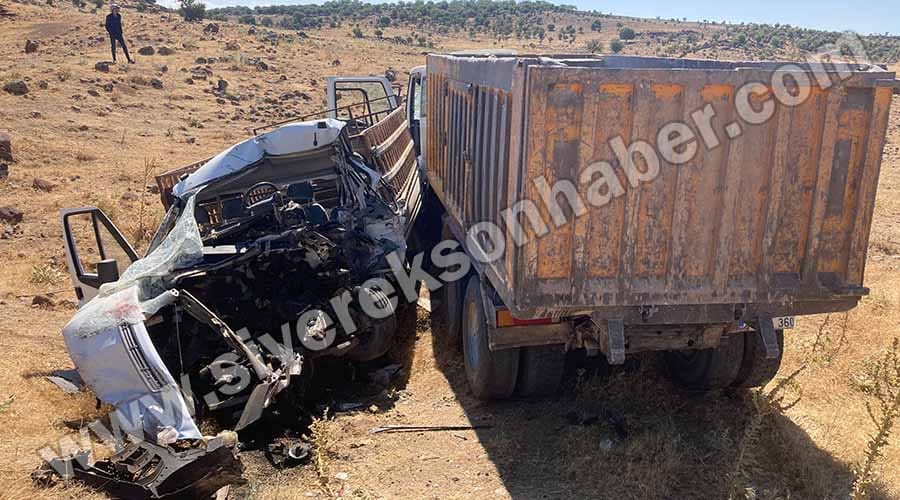Siverek-Çermik yolundaki feci kazada pikap sürücüsü öldü!